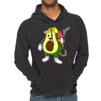 Avocado As Craftsman With Drill Retro Vintage Hoodie | Artistshot