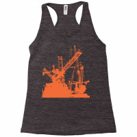 Tower Crane Operator Construction Tower Crane Skyl Racerback Tank | Artistshot