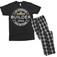 An Awesome Builder Has Retired Funny Retirement Gr Men's T-shirt Pajama Set | Artistshot