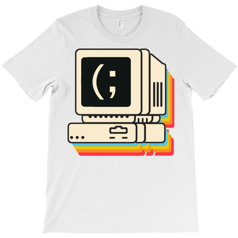 Retro Colorful Rainbow Computer Cute T-Shirt by shudoterika0 | Artistshot