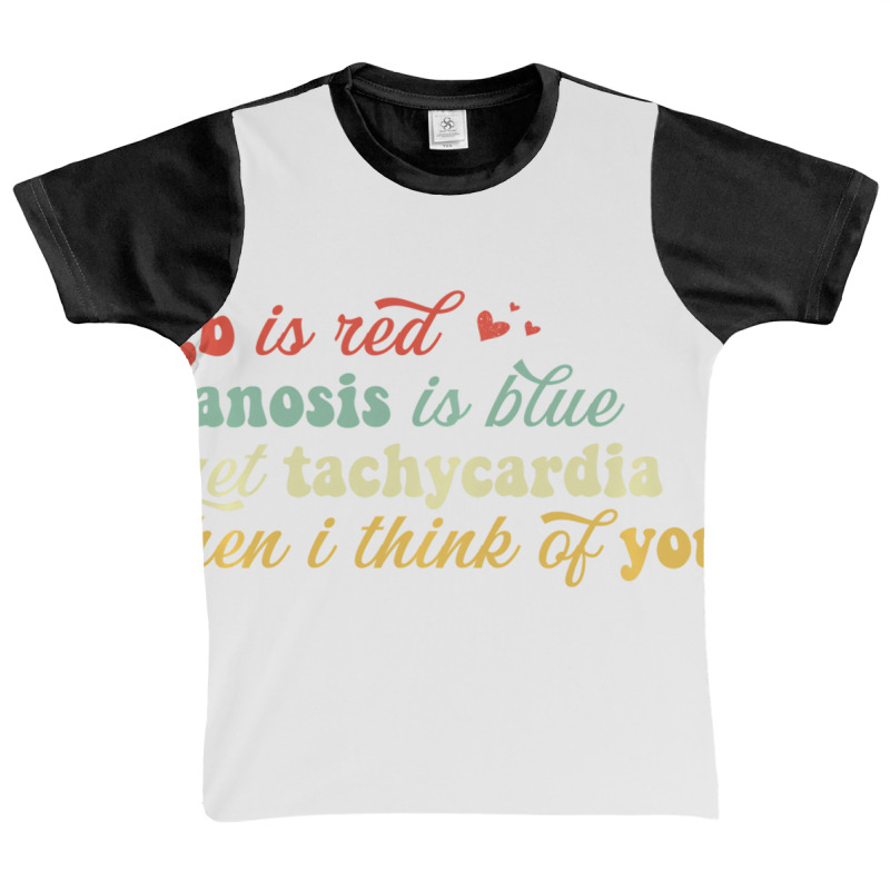 Hgb Is Red Cyanosis Is Blue Cardiac Nurse Valentin Graphic Youth T-shirt by haileyvirgile | Artistshot