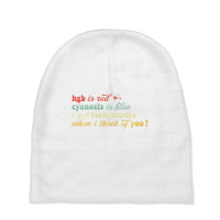 Hgb Is Red Cyanosis Is Blue Cardiac Nurse Valentin Baby Beanies | Artistshot