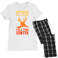 Retired Concrete Finisher Full Time Hunter Trendin Women's Pajamas Set | Artistshot