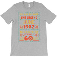 The Man The Myth The Legend 60 Birthday 1962 Blue T-shirt | Artistshot