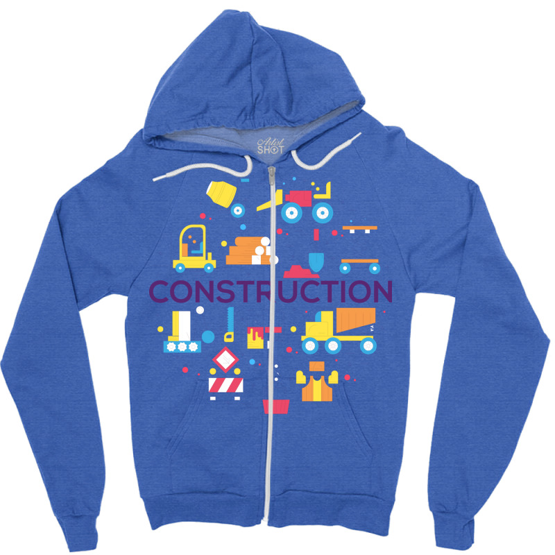 Construction Concept Girl Zipper Hoodie | Artistshot