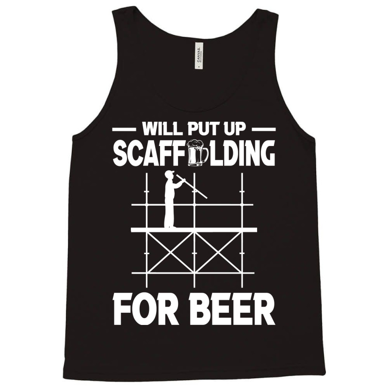 Scaffolding Beer Scaffold Builder Girl Tank Top by valkdiartel | Artistshot