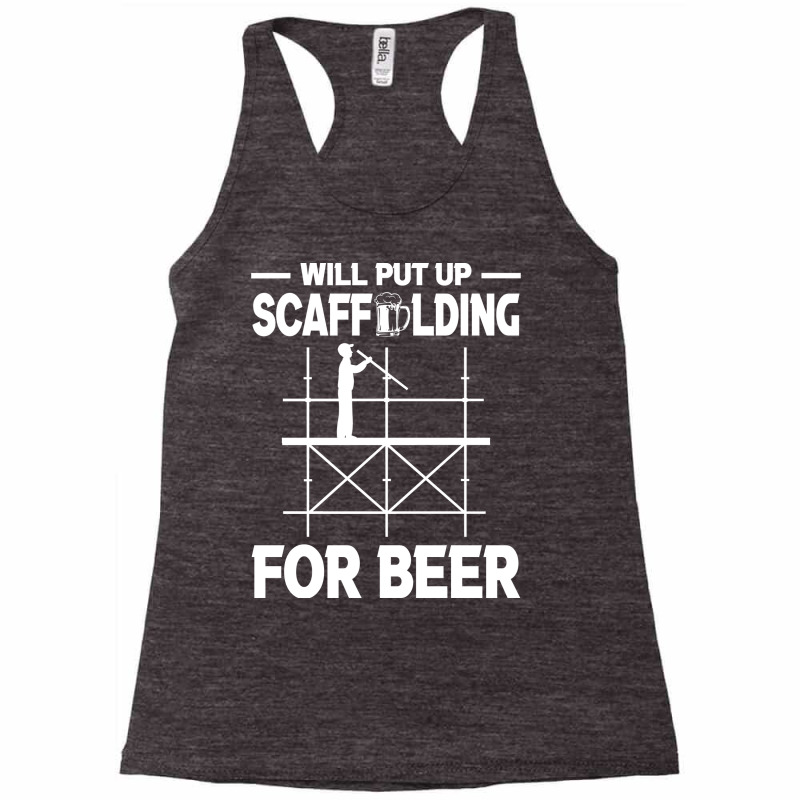 Scaffolding Beer Scaffold Builder Girl Racerback Tank by valkdiartel | Artistshot