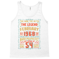 The Man The Myth The Legend 54 Birthday 1968 Green Tank Top | Artistshot