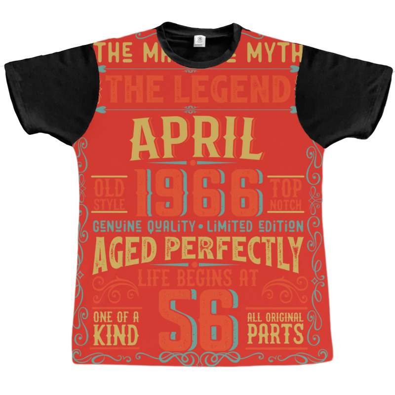 The Man The Myth The Legend 56 Birthday 1966 Girl Graphic T-shirt | Artistshot