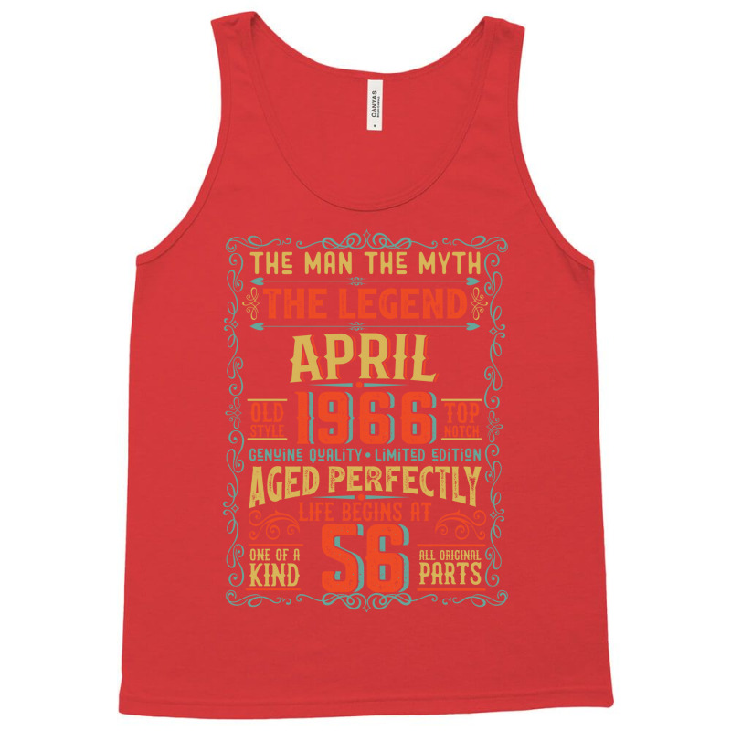 The Man The Myth The Legend 56 Birthday 1966 Girl Tank Top | Artistshot