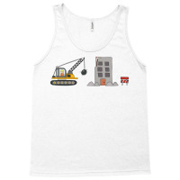 Kids Drawing Construction Site With Demolition Tru Tank Top | Artistshot