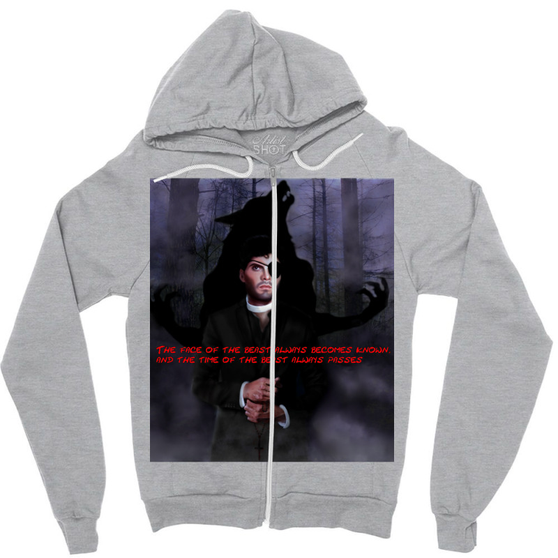 Silver Bullet Digital Art Zipper Hoodie | Artistshot