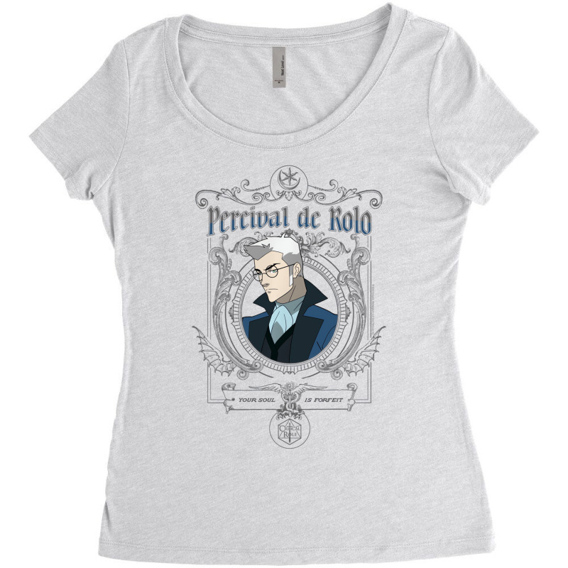 The Legend Of Vox Machina Percy Goth Frame Sweatsh Women's Triblend Scoop T-shirt by marva | Artistshot