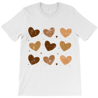 Diversity Heart Skin Tones Black Pride Melanin Kin T-shirt | Artistshot