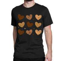 Diversity Heart Skin Tones Black Pride Melanin Kin Classic T-shirt | Artistshot