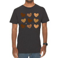 Diversity Heart Skin Tones Black Pride Melanin Kin Vintage T-shirt | Artistshot