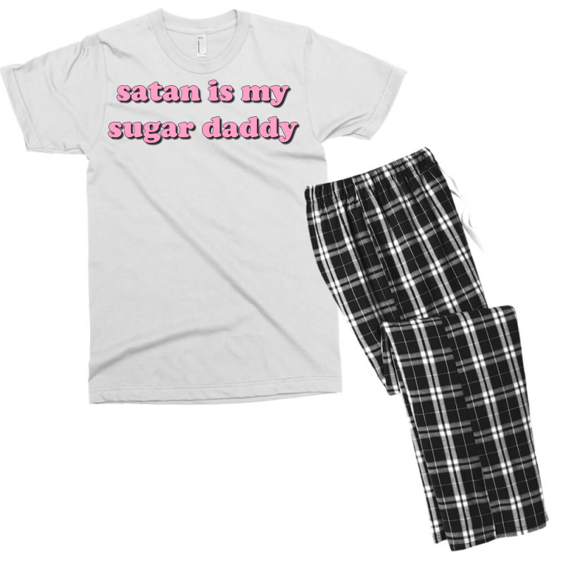 Satan Is My Sugar Daddy Men's T-shirt Pajama Set by zinckereemery | Artistshot