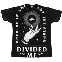 Divided Me Breathe In And Count The Stars Design P Graphic T-shirt | Artistshot