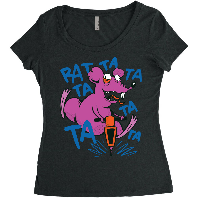 Crazy Rat Love Women's Triblend Scoop T-shirt by egidiojanglam | Artistshot