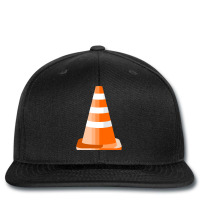 Orange Road Cone Girl Printed Hat | Artistshot