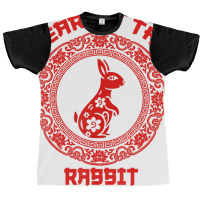 Year Of The Rabbit 2023, Circular Asian Chinese Ne Graphic T-shirt | Artistshot