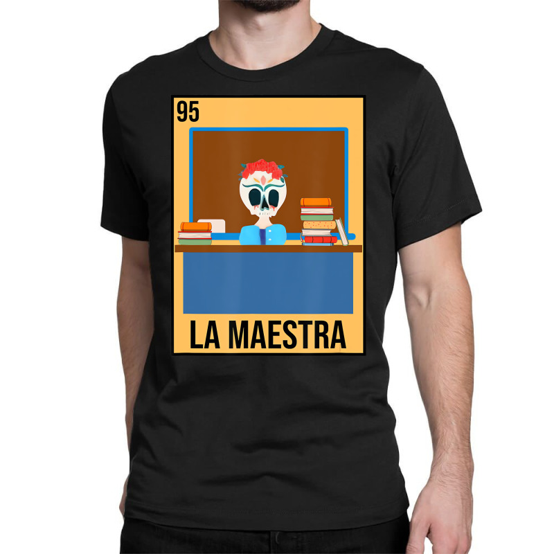 La Maestra Floral Skull Spanish Latina Bilingual T Classic T-shirt by kalieberg | Artistshot