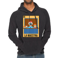 La Maestra Floral Skull Spanish Latina Bilingual T Vintage Hoodie | Artistshot