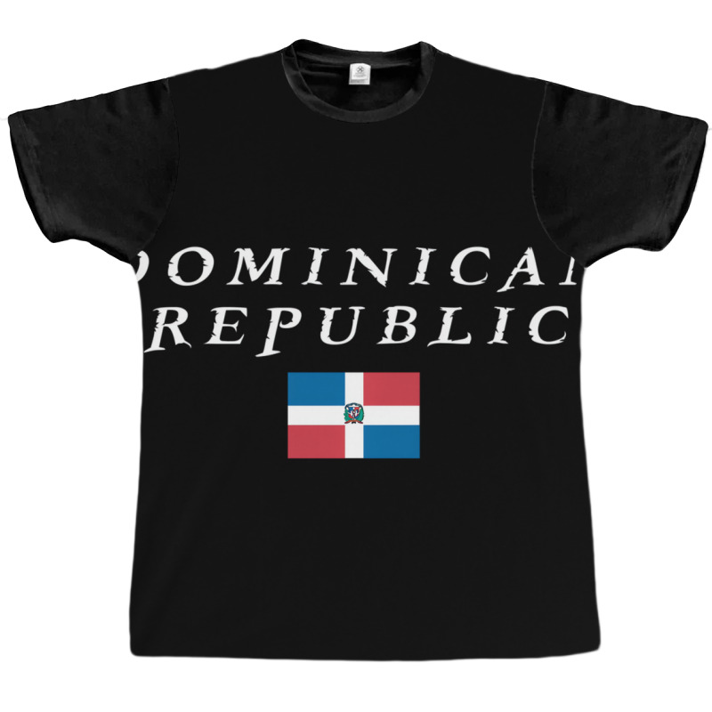 Dominican Republic, National Flag Of Dominican Rep Graphic T-shirt by onofre | Artistshot