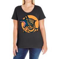 Anubis Illustration Design Ladies Curvy T-shirt | Artistshot