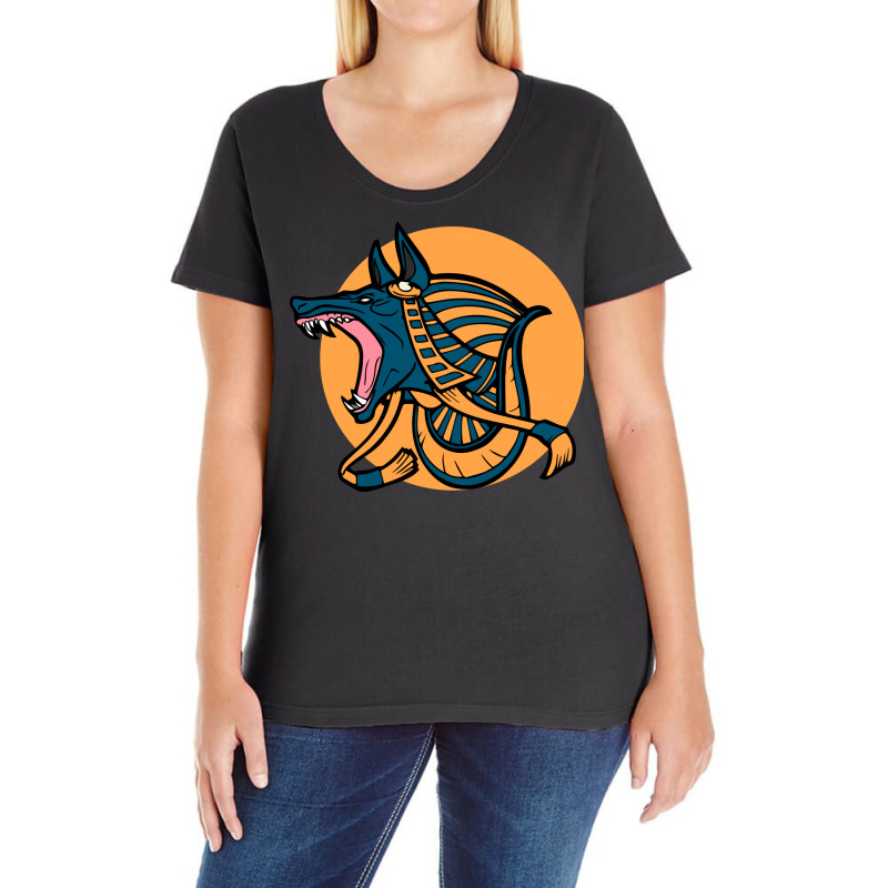 Anubis Illustration Design Ladies Curvy T-Shirt by CUSER3575 | Artistshot