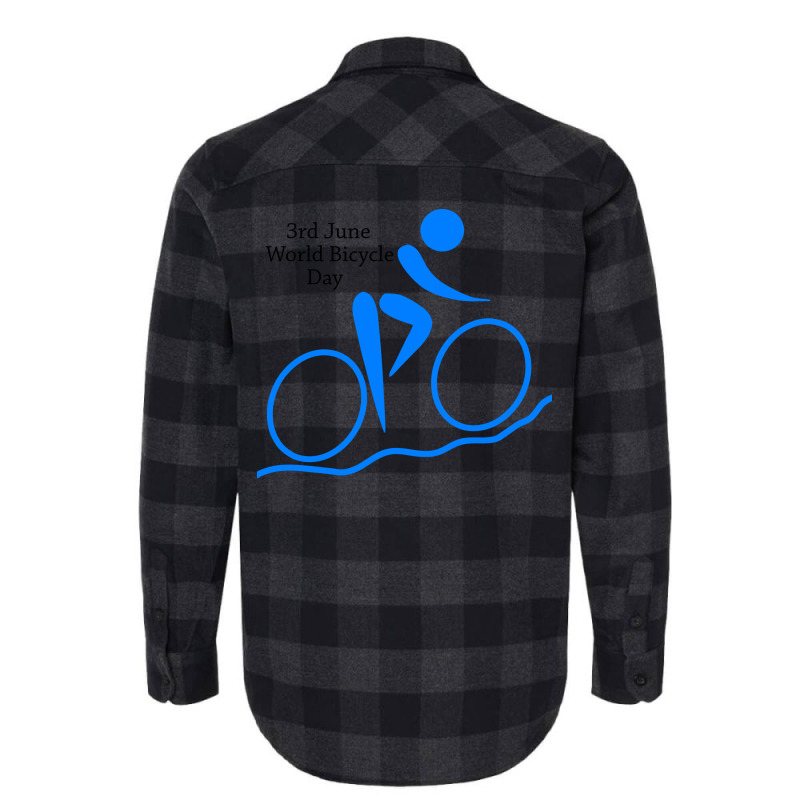 3rd June World Bicycle Day Quote Flannel Shirt | Artistshot