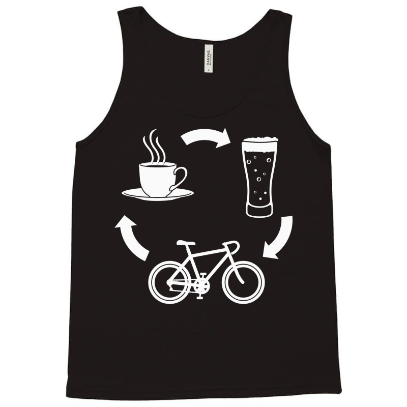 Cycling Coffee Beer Girl Tank Top | Artistshot