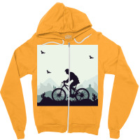 Mountain Bike Music Zipper Hoodie | Artistshot