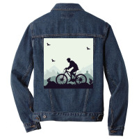 Mountain Bike Music Men Denim Jacket | Artistshot