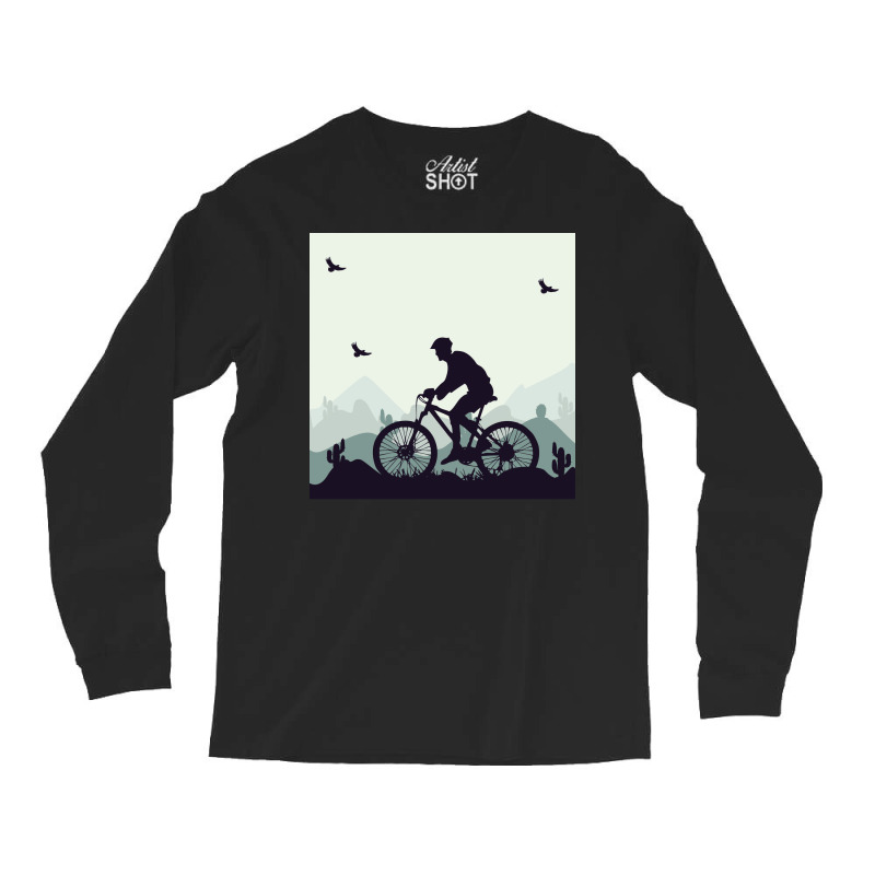 Mountain Bike Music Long Sleeve Shirts by gugaisraero | Artistshot