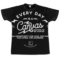 Every Day Is A Canvas Lightning Bolt Long Sleeve T Graphic T-shirt | Artistshot