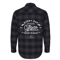 Every Day Is A Canvas Lightning Bolt Long Sleeve T Flannel Shirt | Artistshot