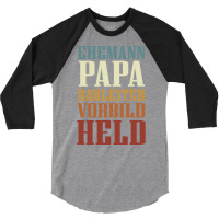 Husband Dad Construction Manager Role Model Hero S 3/4 Sleeve Shirt | Artistshot