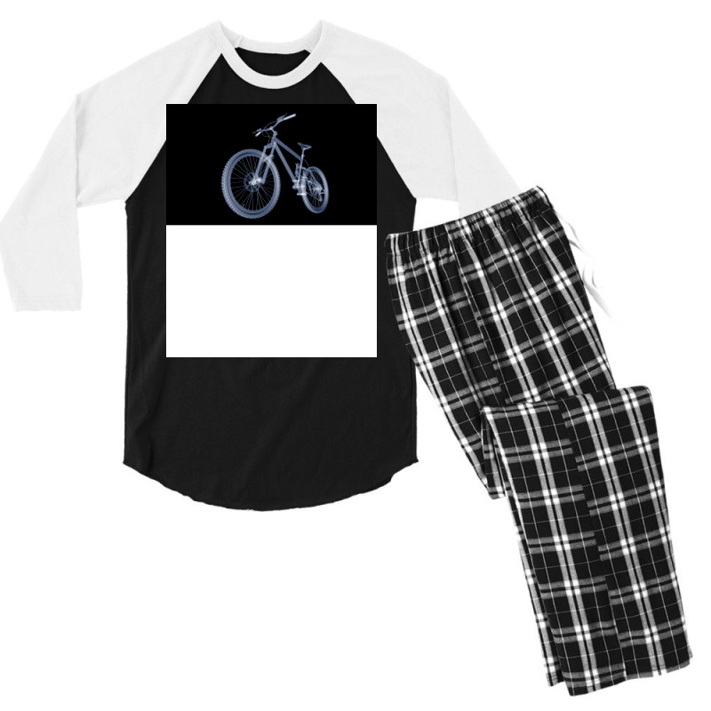 Susa Custom Black Bicycle Printed Wearable Cool Men's 3/4 Sleeve Pajama Set by gugaisraero | Artistshot