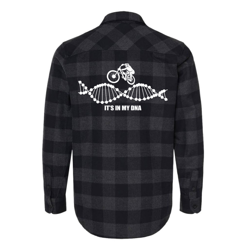 Its In My Dna Mountain Bike Blue Flannel Shirt | Artistshot