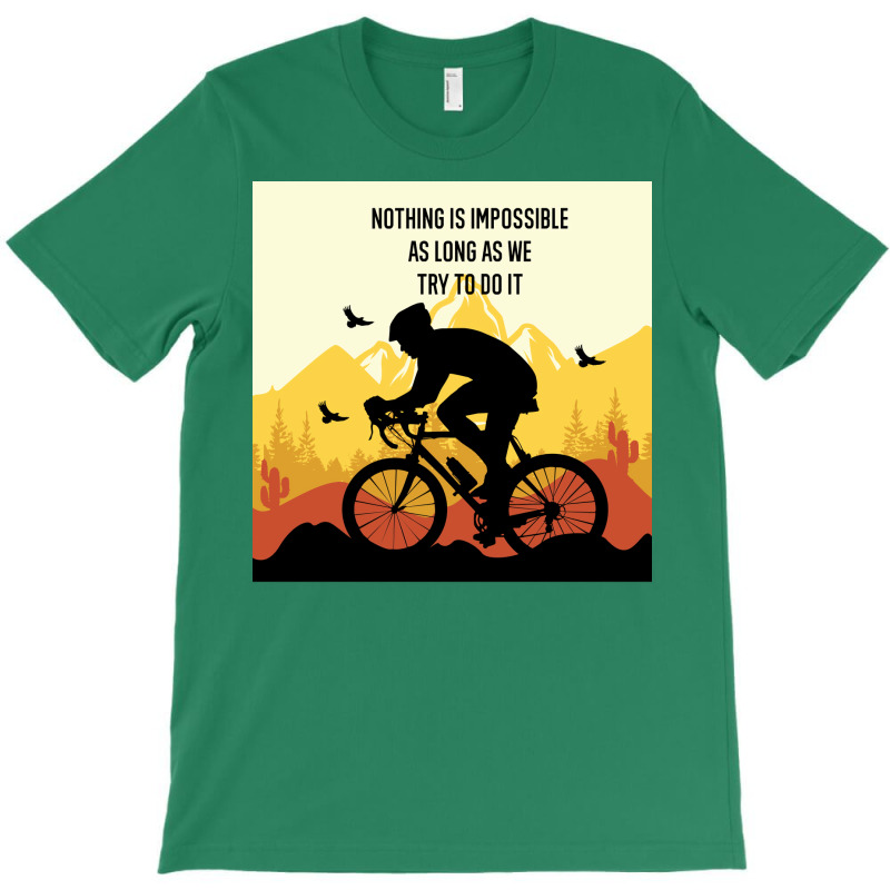 Mountain Bicycle Yellow T-shirt | Artistshot