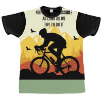 Mountain Bicycle Yellow Graphic T-shirt | Artistshot