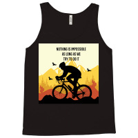 Mountain Bicycle Yellow Tank Top | Artistshot