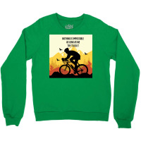 Mountain Bicycle Yellow Crewneck Sweatshirt | Artistshot