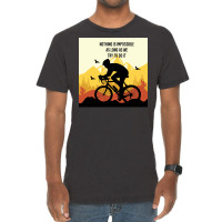 Mountain Bicycle Yellow Vintage T-shirt | Artistshot