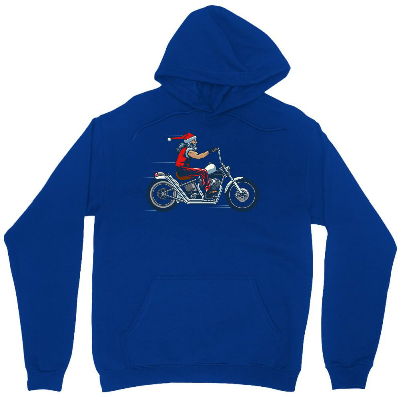 Santa Claus Biker Gift Unisex Hoodie | Artistshot