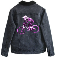 Mtb Cool Gift Unisex Sherpa-lined Denim Jacket | Artistshot