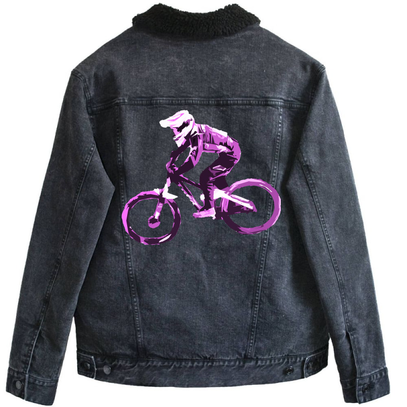 Mtb Cool Gift Unisex Sherpa-lined Denim Jacket | Artistshot