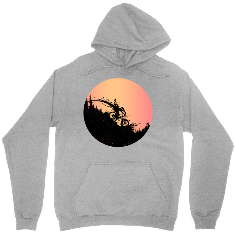 Mtb Print On Back Cool Unisex Hoodie | Artistshot