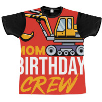 Mom Birthday Crew Construction Birthday Party Gree Graphic T-shirt | Artistshot